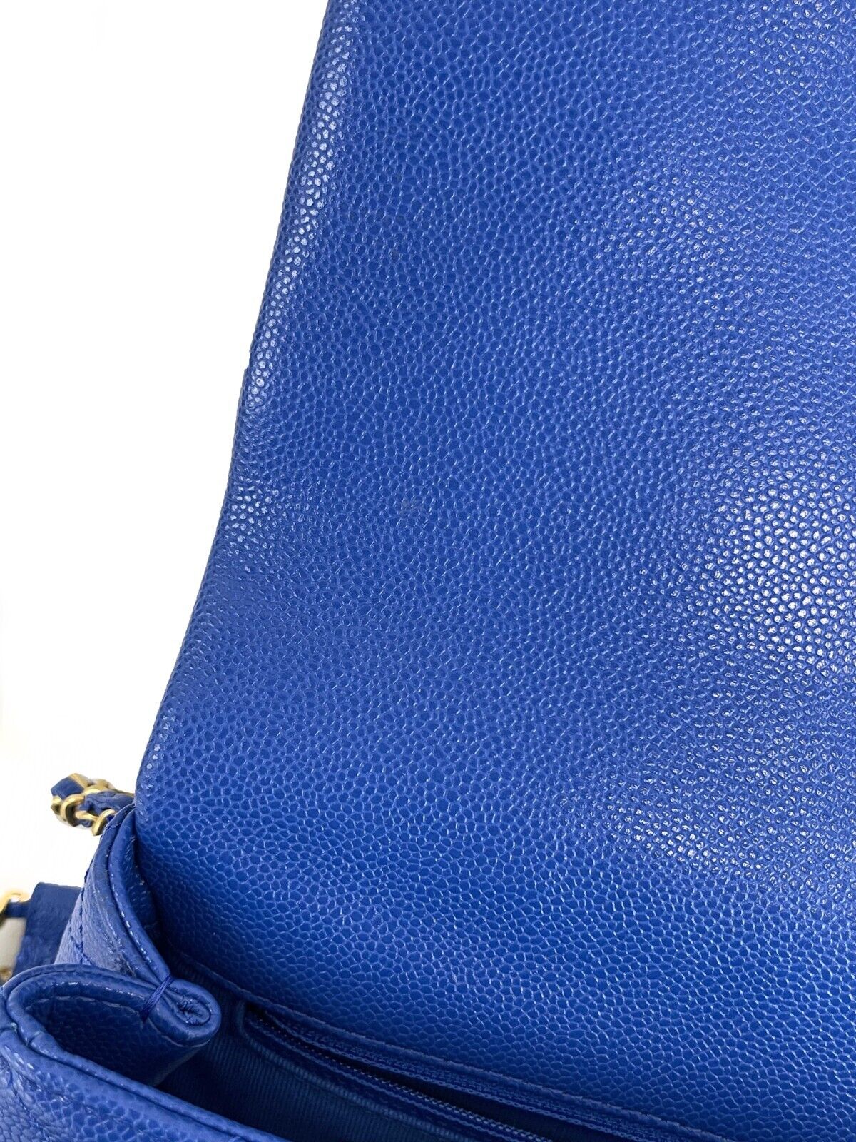 Top Quality Chanel Mini Chain Around Multi Chain Full New Bag Quilted Caviar 22B Blue