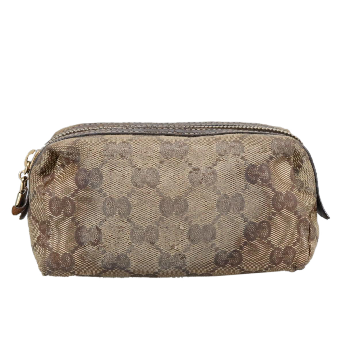 Gucci Gg Crystal Beige Canvas Clutch Bag