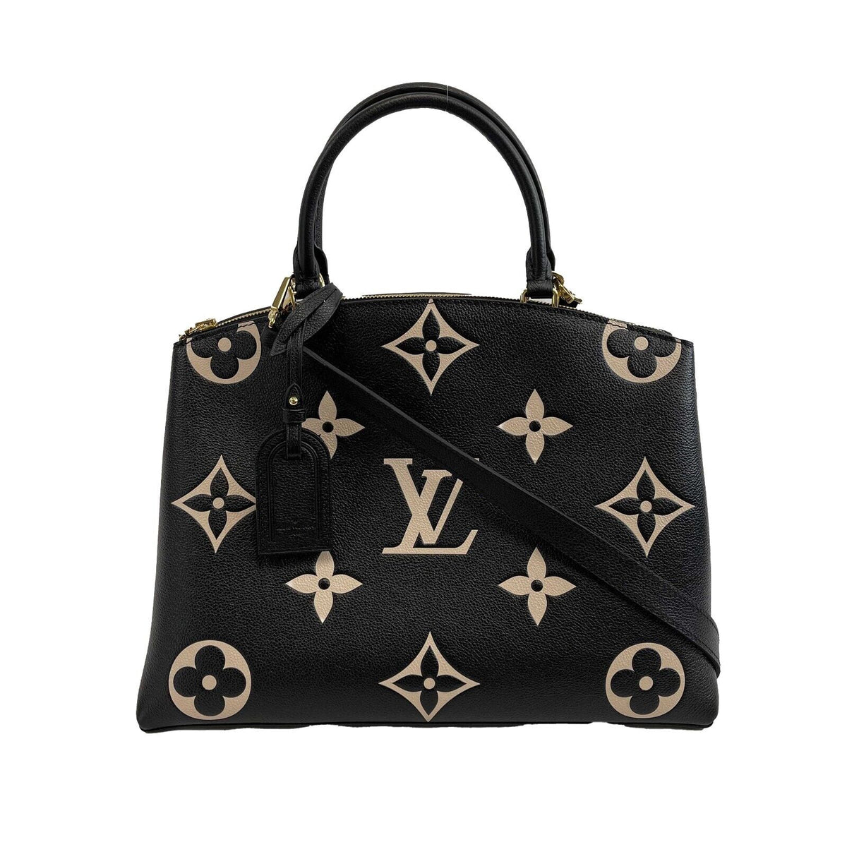 LOUIS VUITTON NEW Grand Palais Large Bicolor Monogram Top Handle w/ Strap