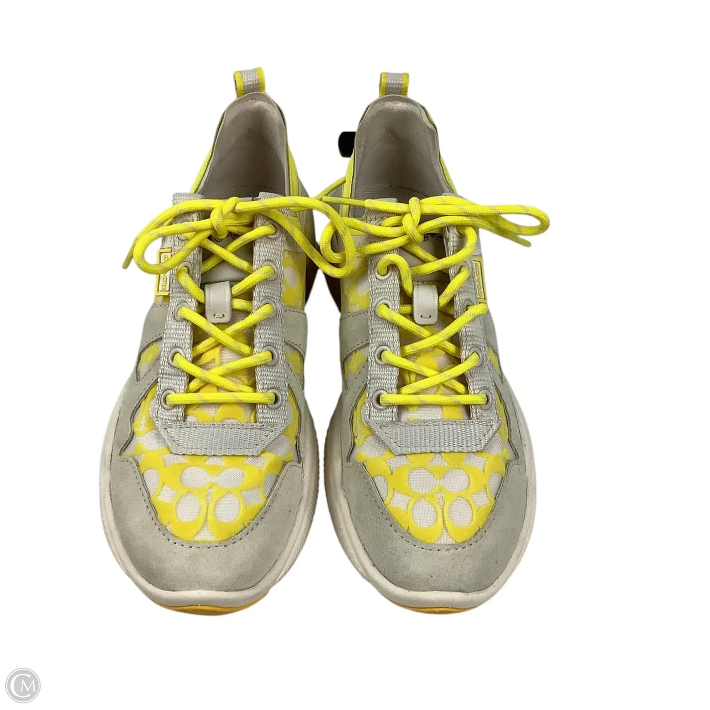 Shoes Designer By Coach In Yellow, Size: 7