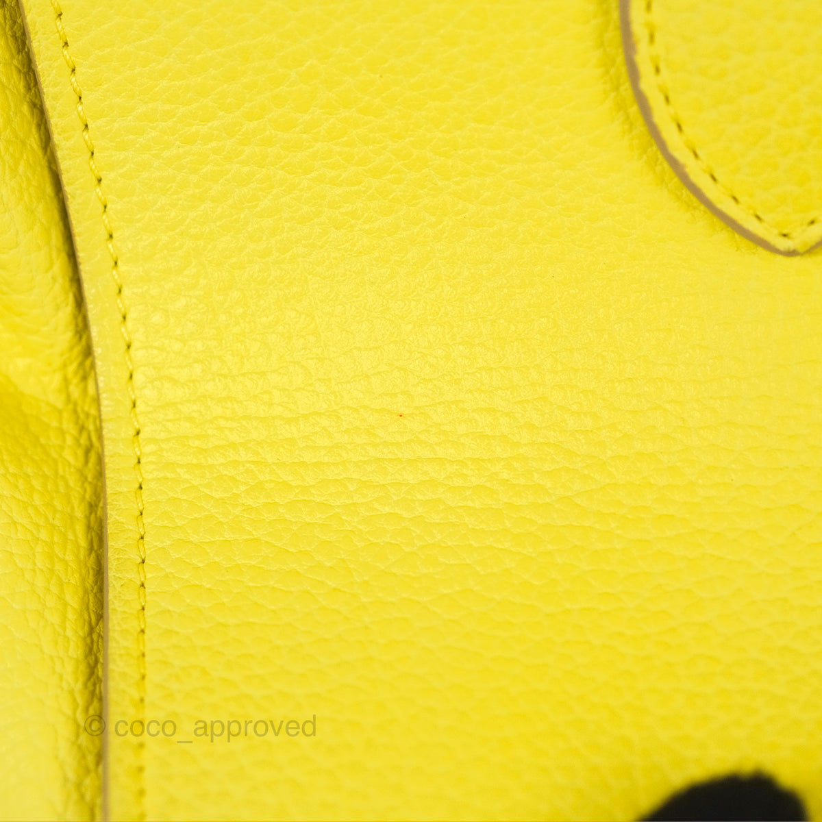 Celine Small Tie Knot Bag Yellow Grained Leather