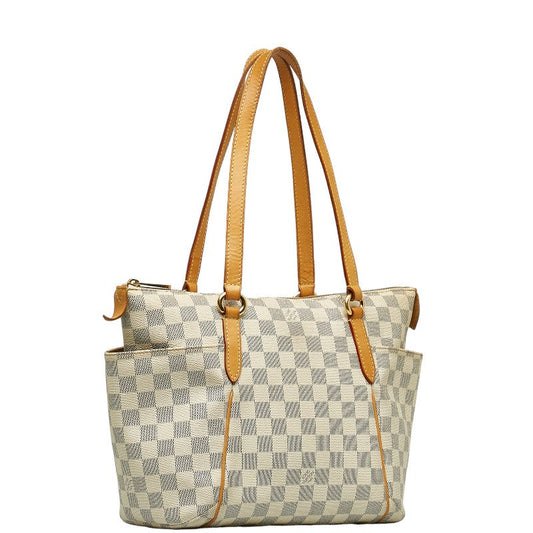 LOUIS VUITTON Totally PM in Damier Azur N41280 Tote Bag White