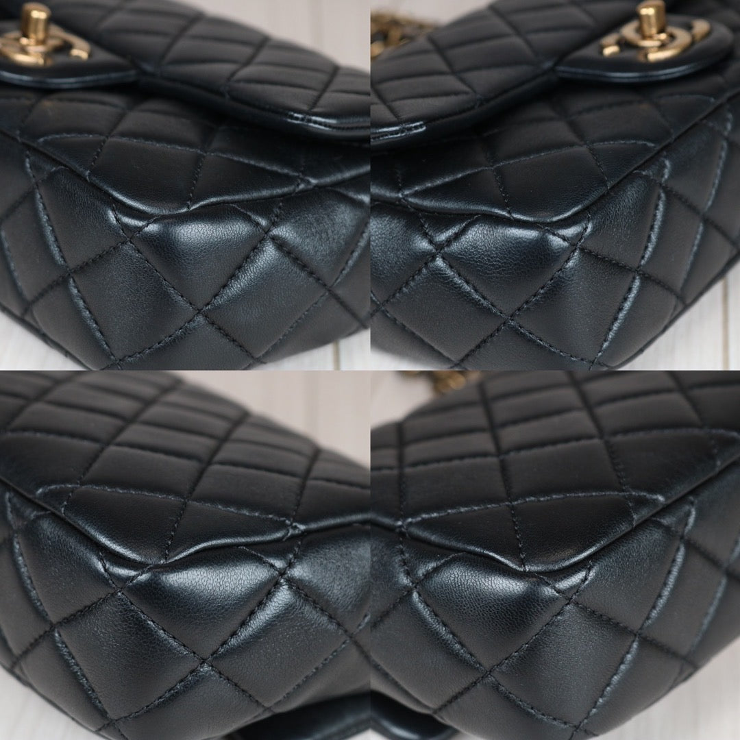 Very Good ( Rank A)｜ CHANEL Matrasse Lamb Skin Single  Flap Bag Made in 2014-2015Year｜S24071002