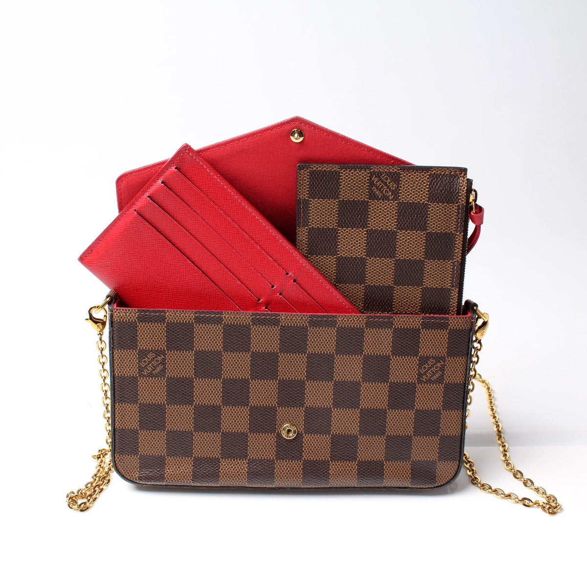 Pochette Felicie Damier Ebene