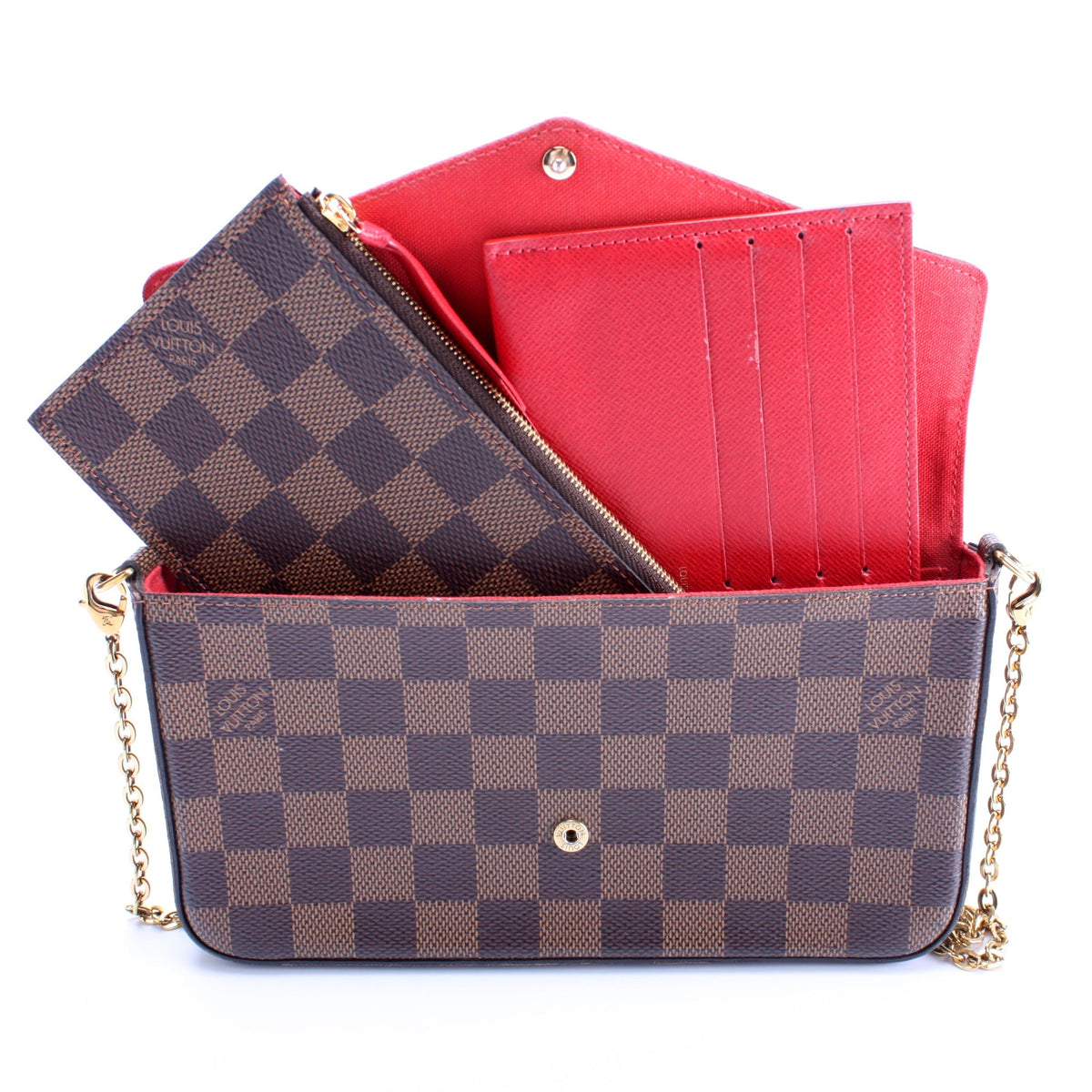 Pochette Felicie Damier Ebene