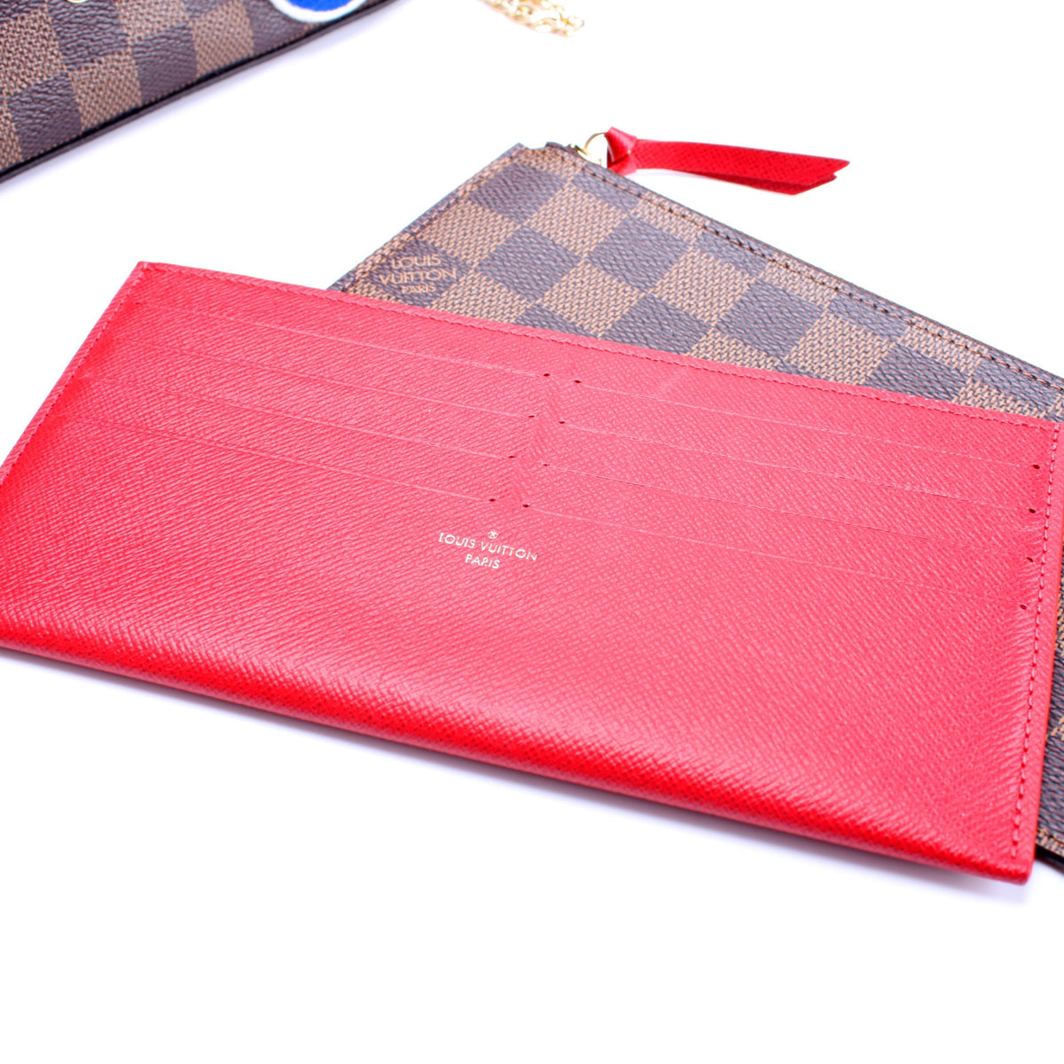 Pochette Felicie Damier Ebene Patches