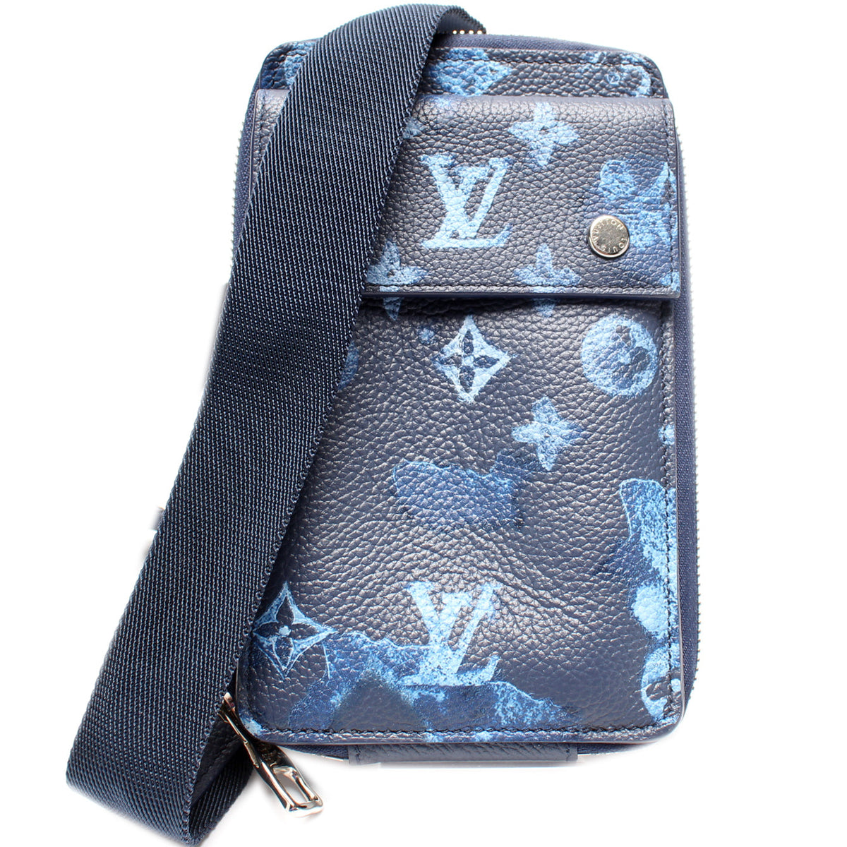 Phone Pouch Watercolor Ink Monogram