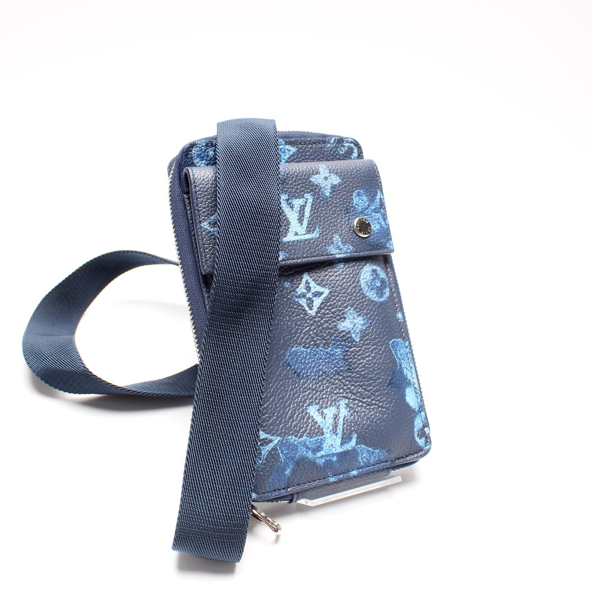 Phone Pouch Watercolor Ink Monogram