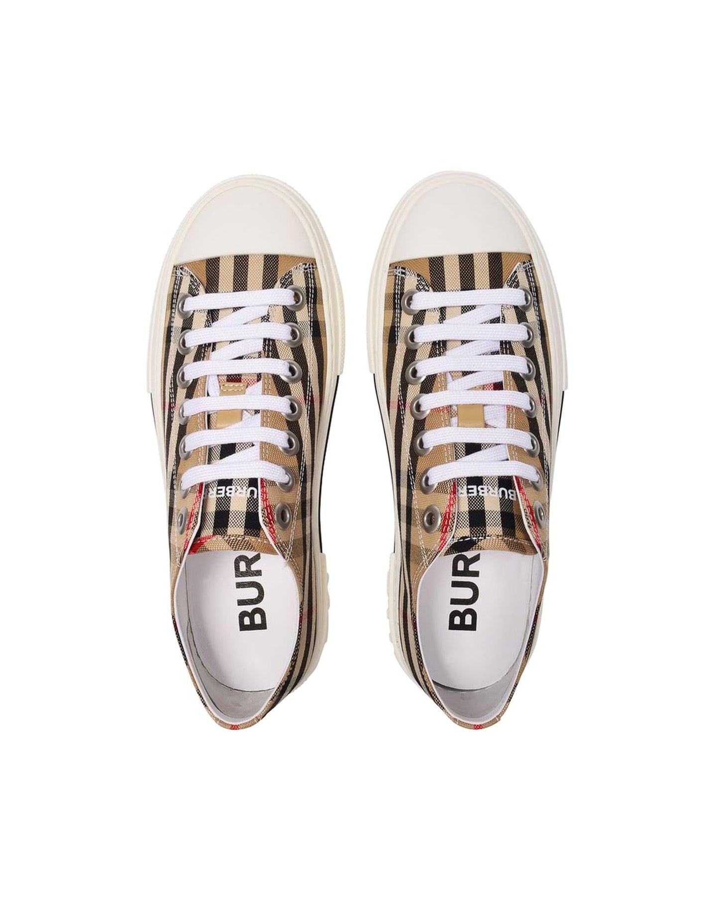 Burberry Arthur Platform LowTop Sneaker Women Brown | Beige