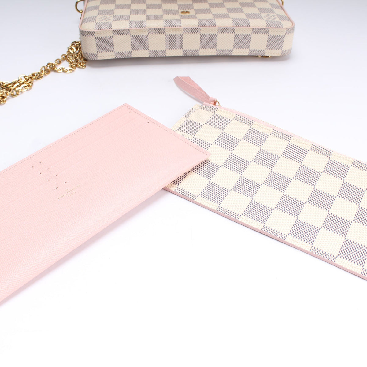 Pochette Felicie Damier Azur