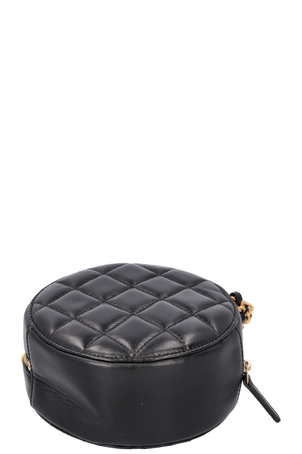 CHANEL Round Crossbody Bag Black