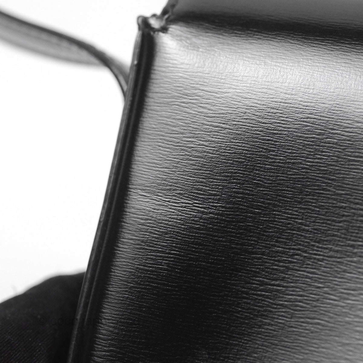 Celine Triomphe Shoulder Bag Black Calfskin