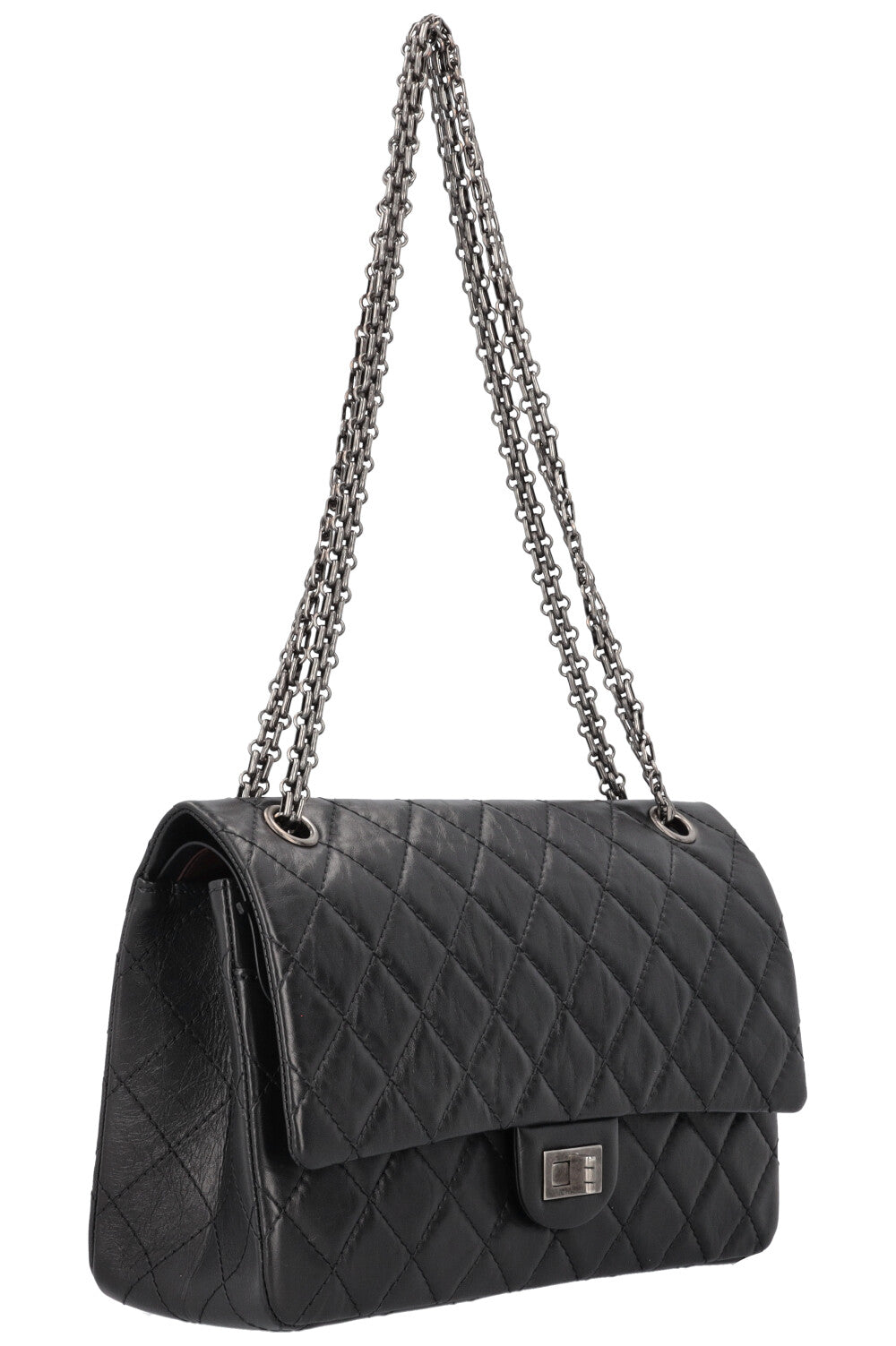 CHANEL 2.55 Reissue Medium Crossbody Bag Black