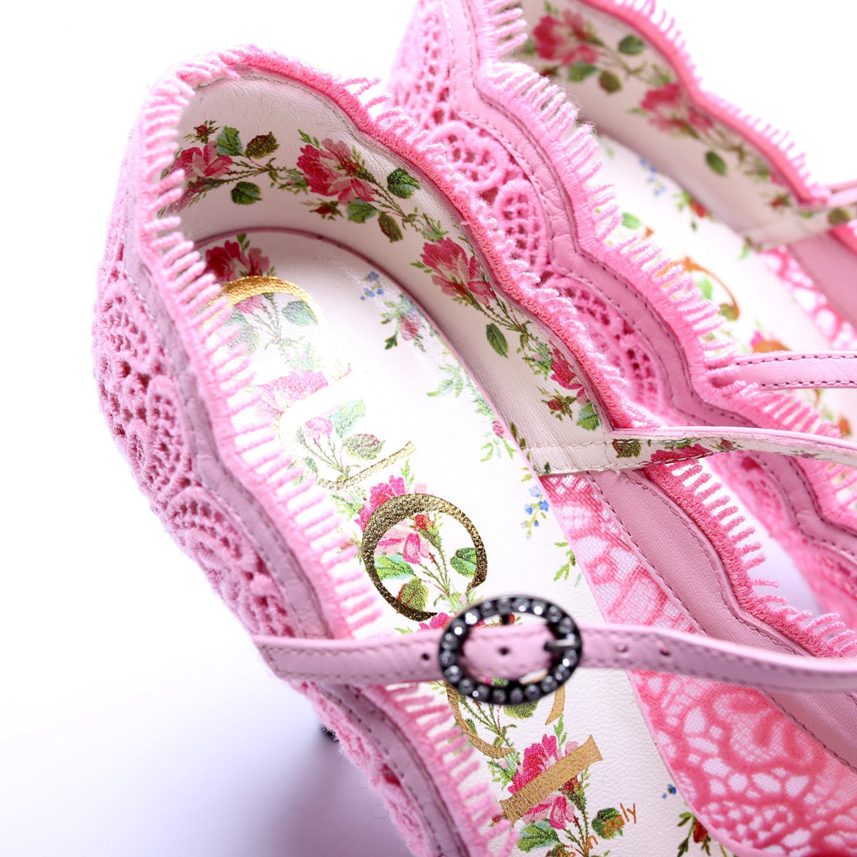 Virginia Lace Heels Size .