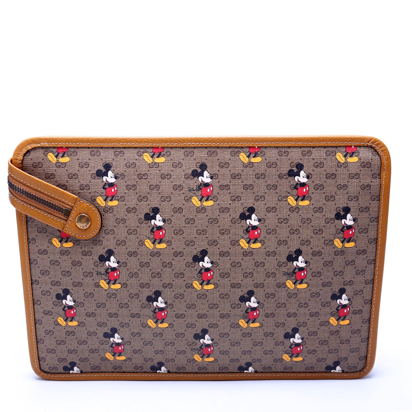Gucci X Disney GG Supreme Mickey Mouse Zip Pouch