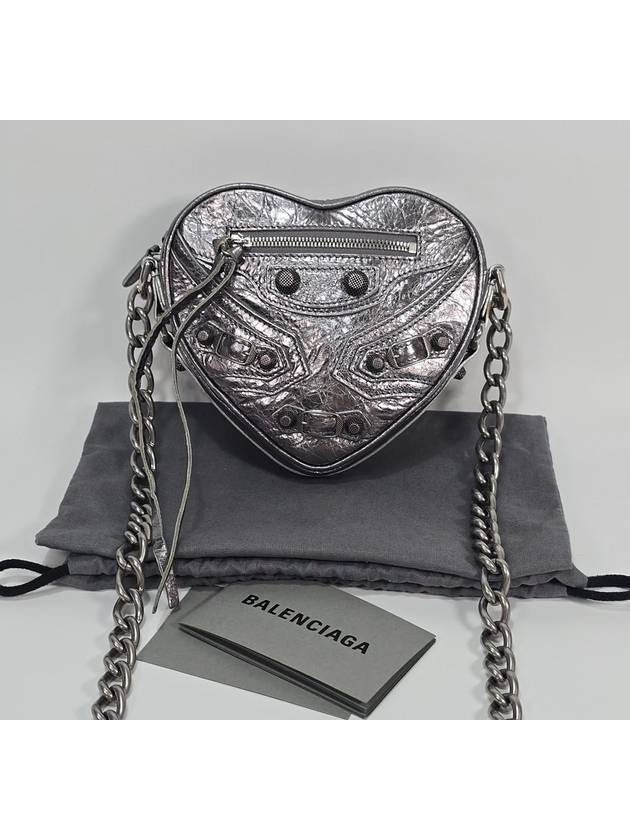 Luxury Balenciaga  Lecagol heart chain shoulder bag