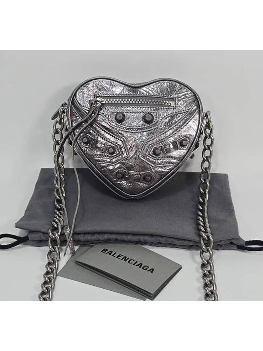 Luxury Balenciaga  Lecagol heart chain shoulder bag