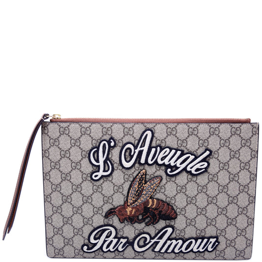 Gucci  GG Canvas Zip Pouch