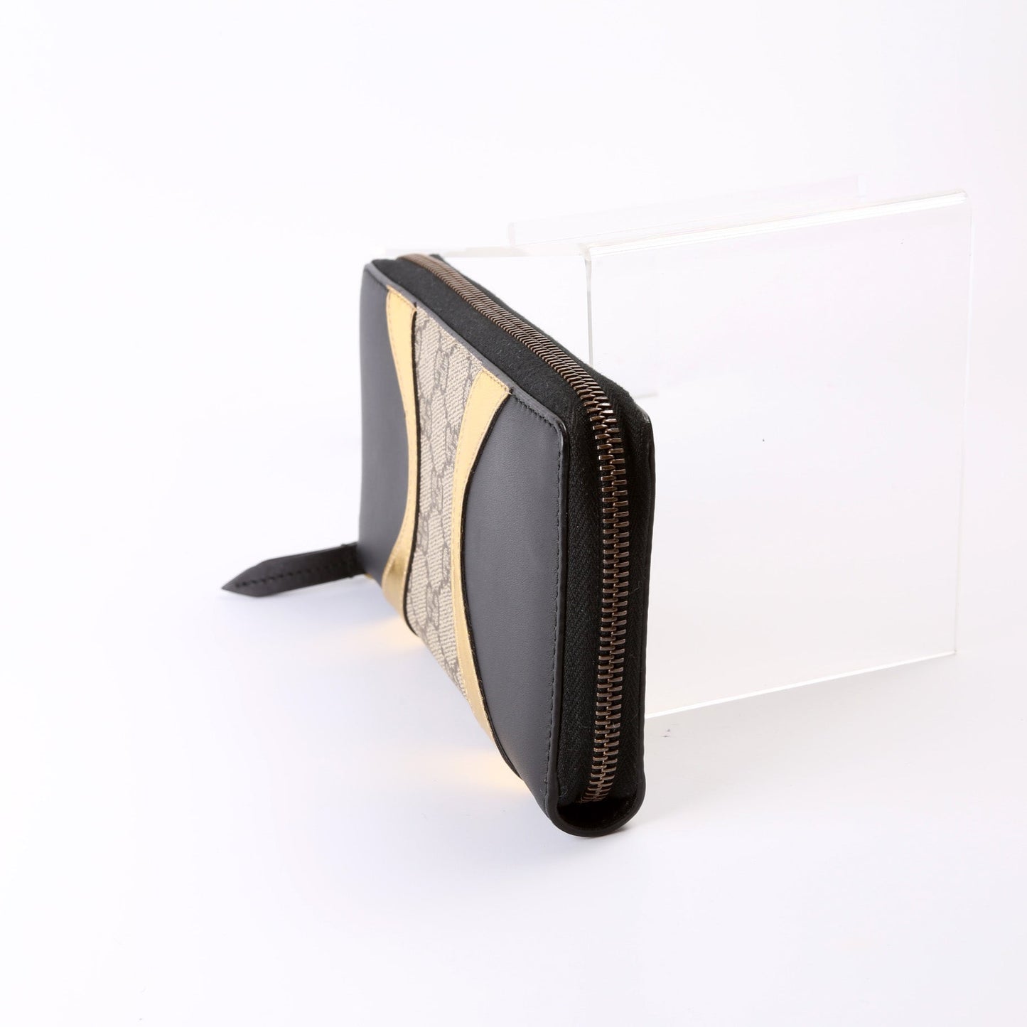 GG Supreme Calfskin Zip Around Wallet