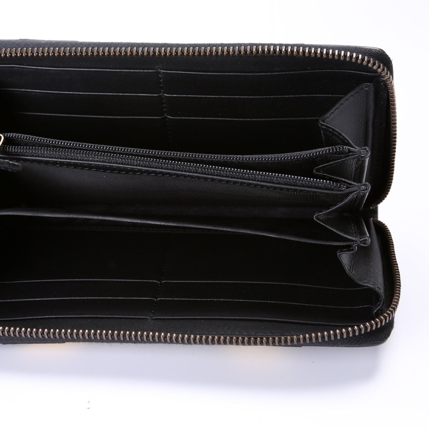 GG Supreme Calfskin Zip Around Wallet