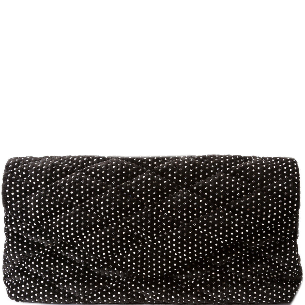 Sade Puffer Envelope Velvet and Lambskin with Rhinestone