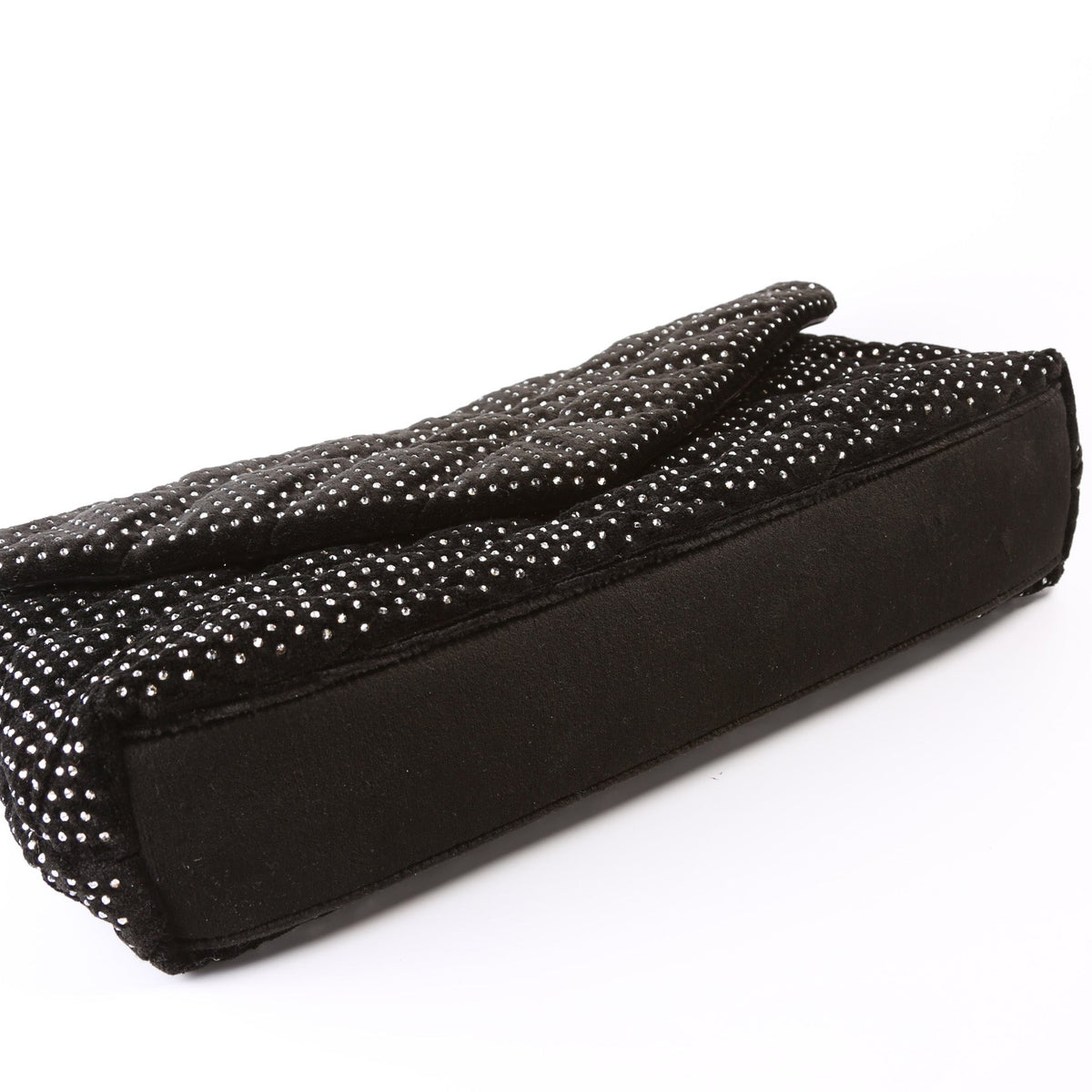 Sade Puffer Envelope Velvet and Lambskin with Rhinestone