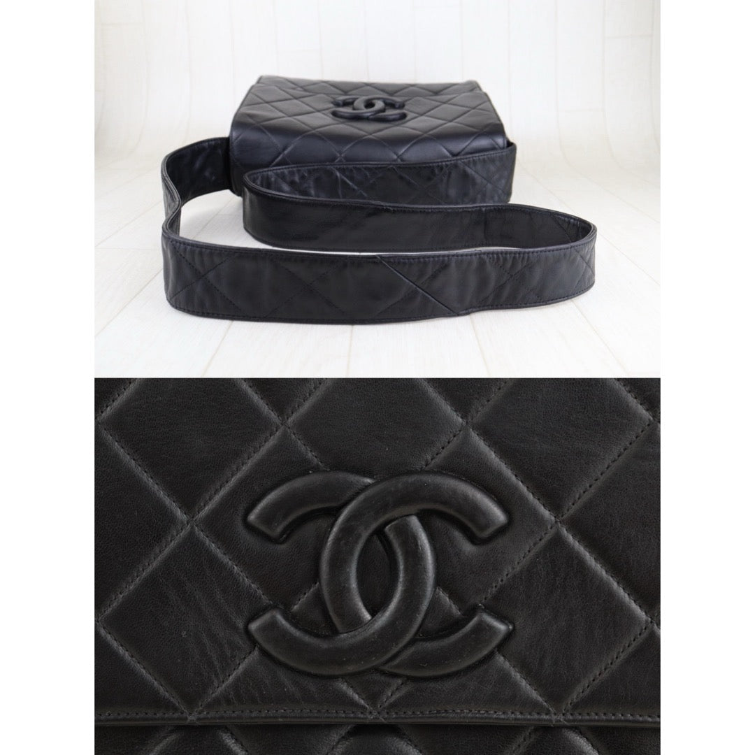 Good ( Rank AB) ｜ CHANEL Lambskin Shoulder Bag Black Made In 1994～1996 Year ｜H25021210
