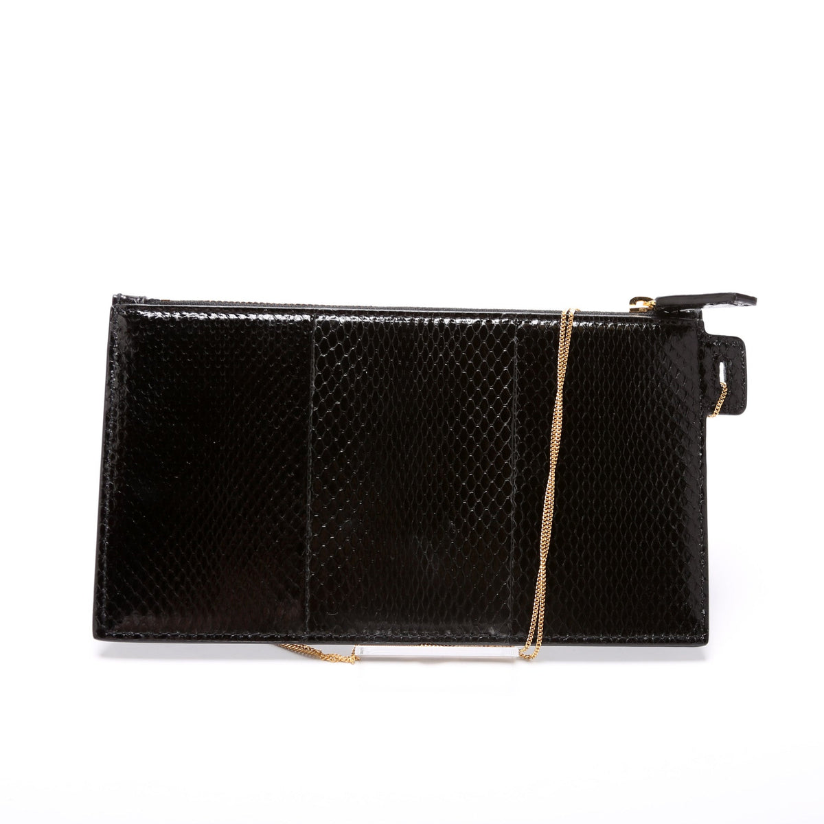 Snakeskin Pouch w/ Chain