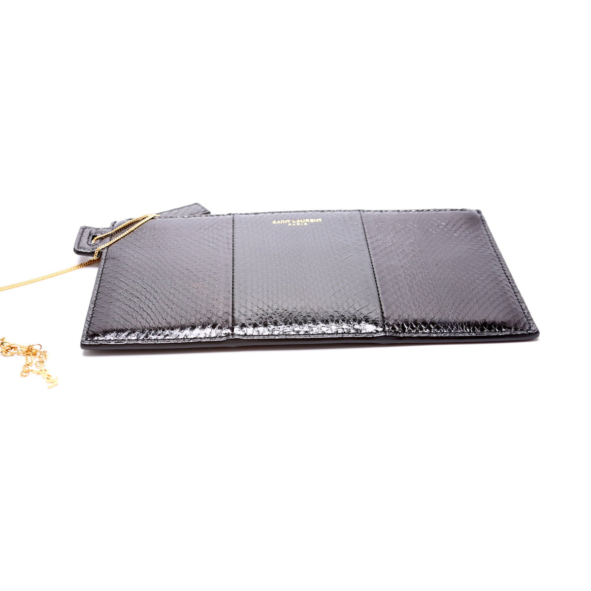 Snakeskin Pouch w/ Chain