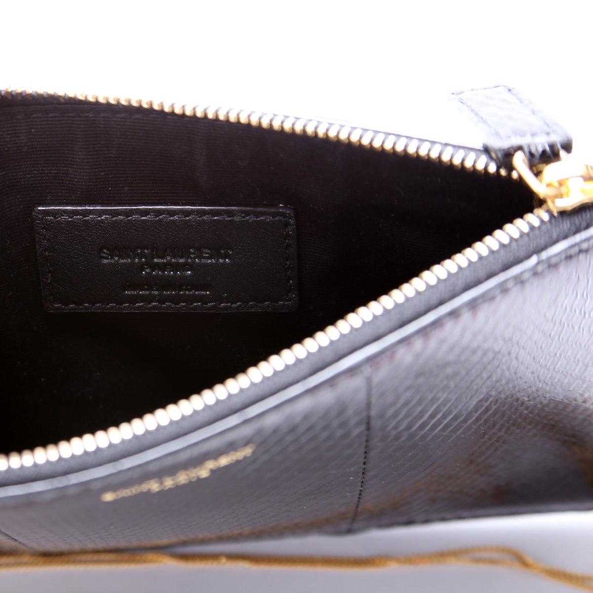 Snakeskin Pouch w/ Chain