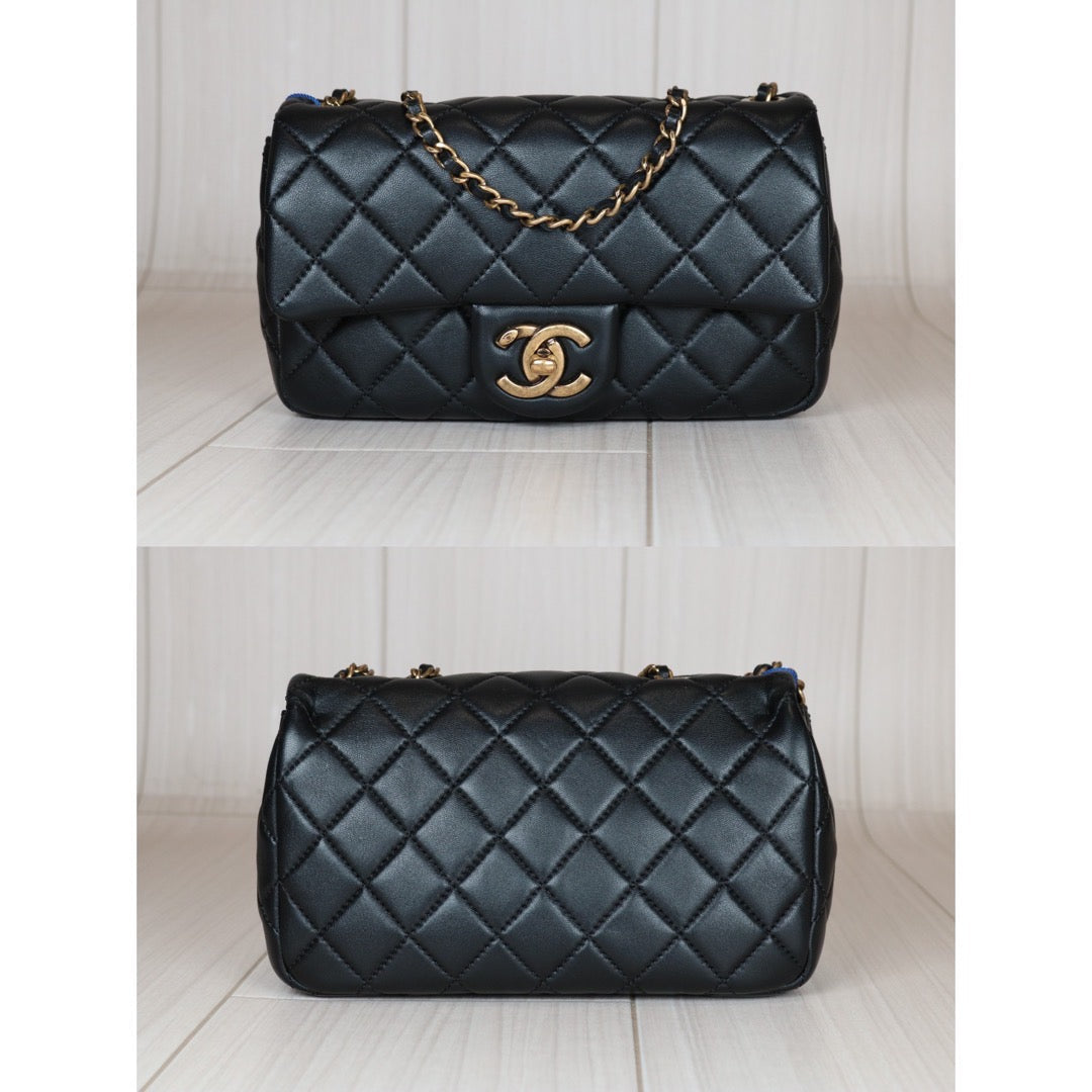 Very Good ( Rank A)｜ CHANEL Matrasse Lamb Skin Single  Flap Bag Made in 2014-2015Year｜S24071002