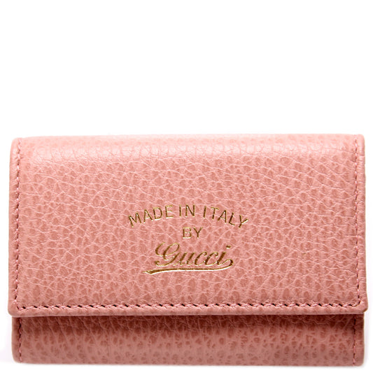 Gucci  Leather Logo Key Case