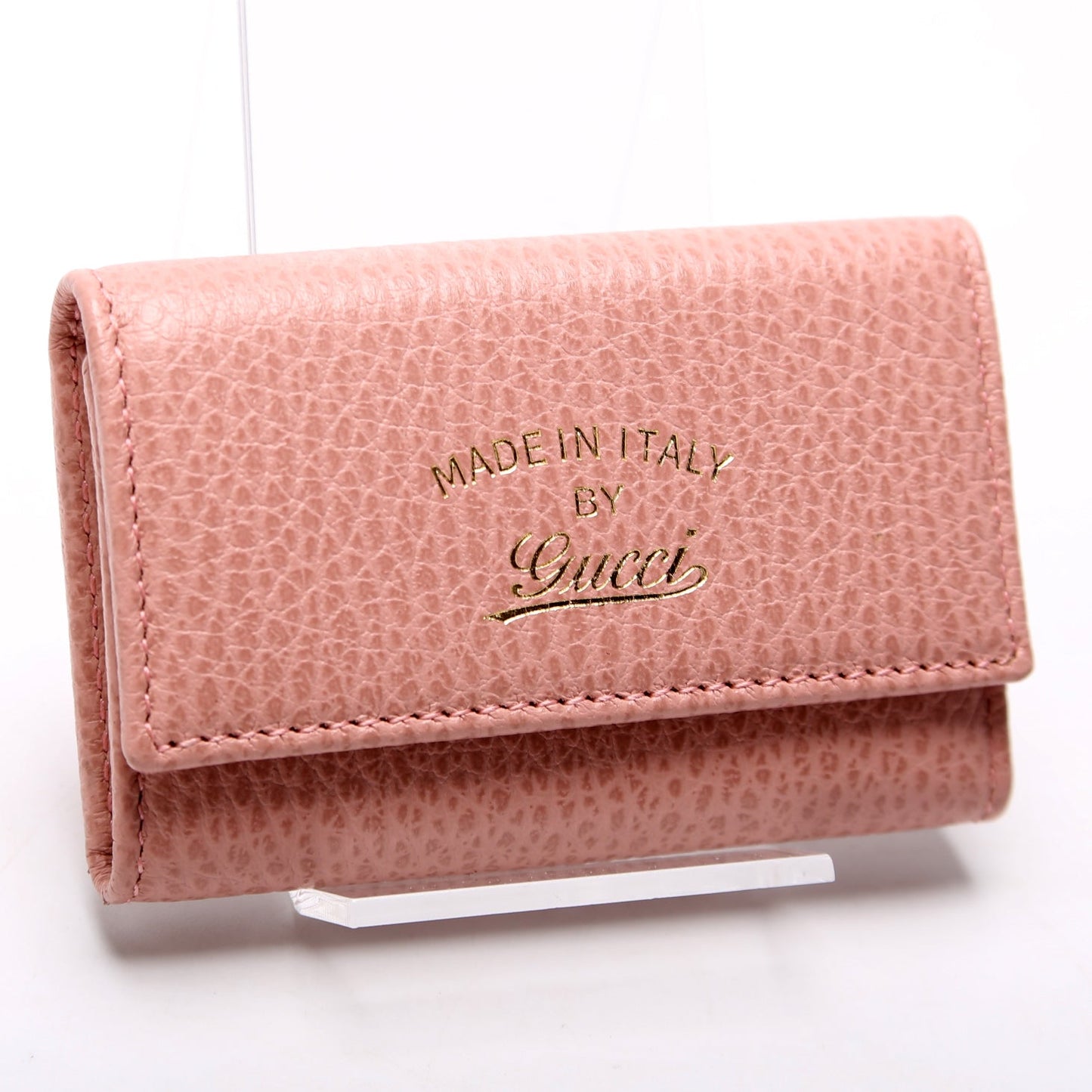 Gucci  Leather Logo Key Case