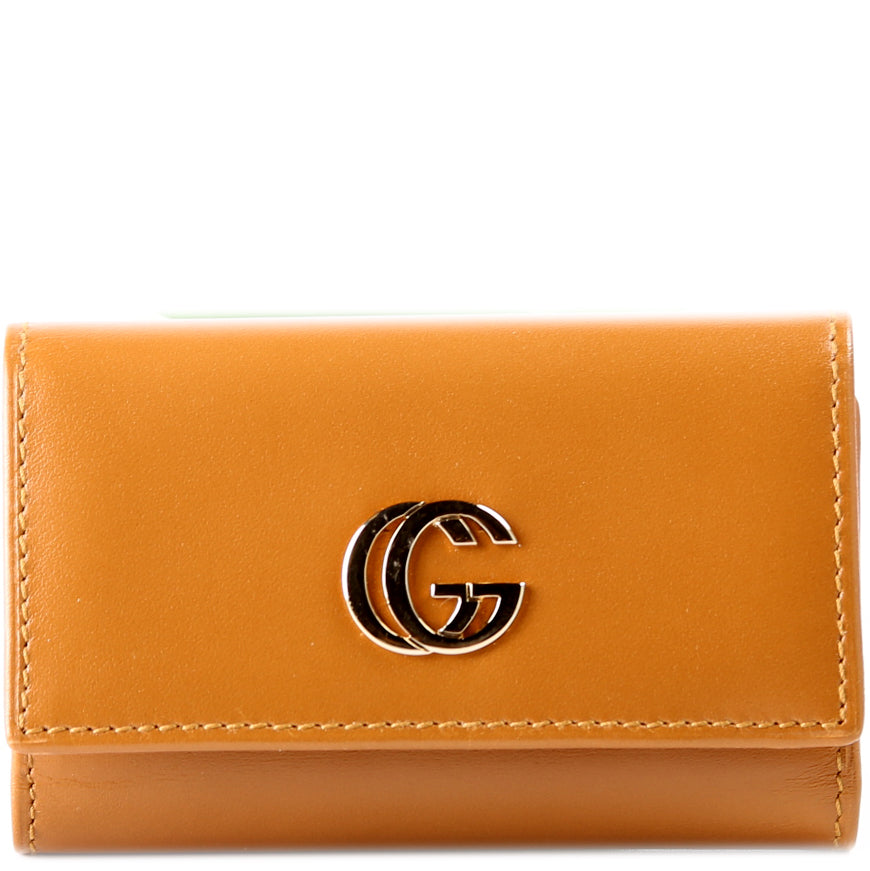 Gucci GG Key Case Smooth Leather .