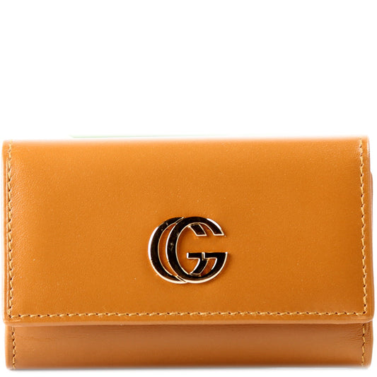 Gucci GG Key Case Smooth Leather .