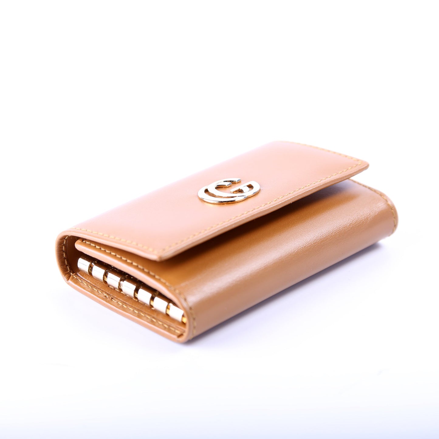 Gucci GG Key Case Smooth Leather .