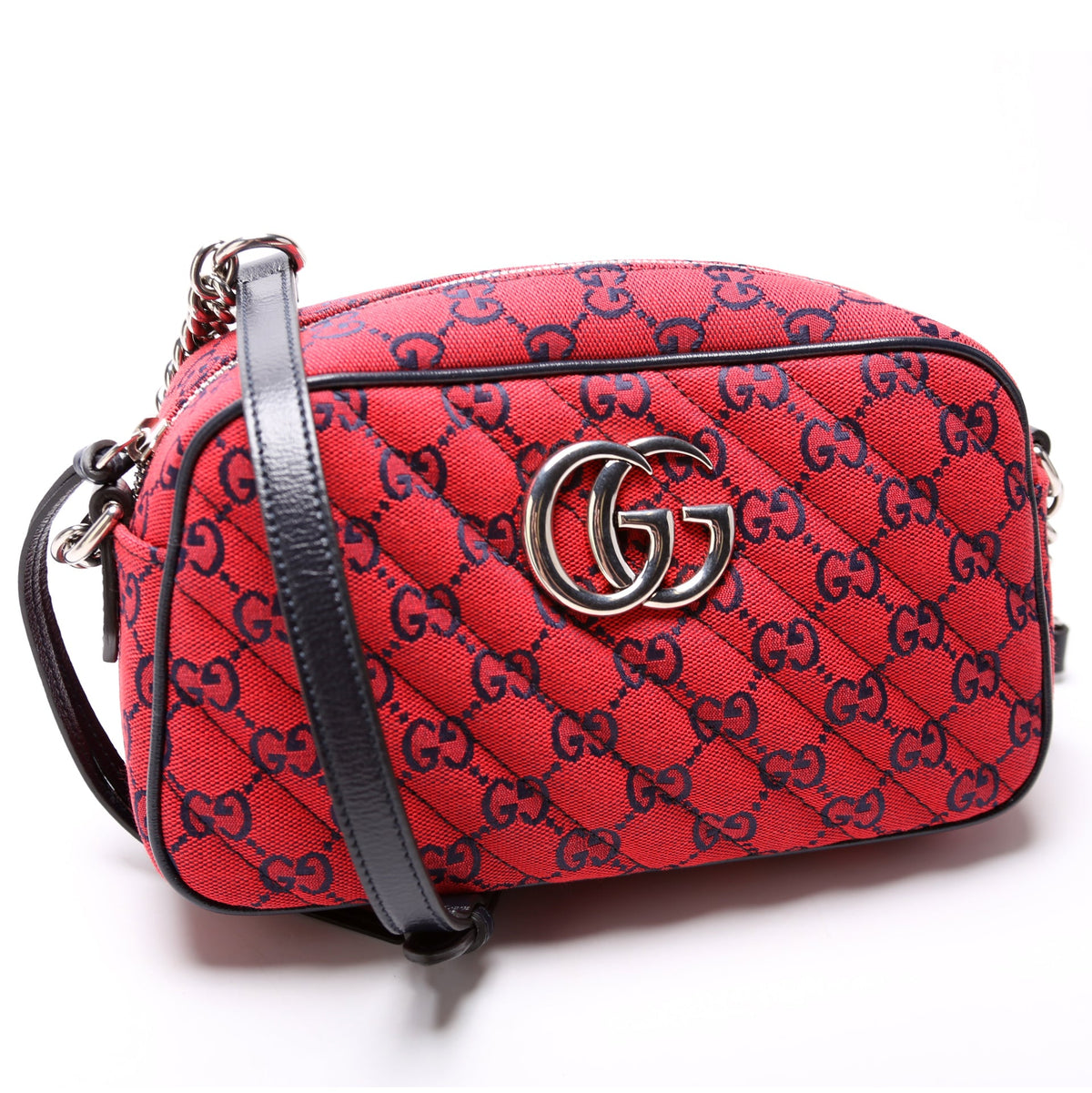 Marmont Small Multicolor Canvas Camera Bag