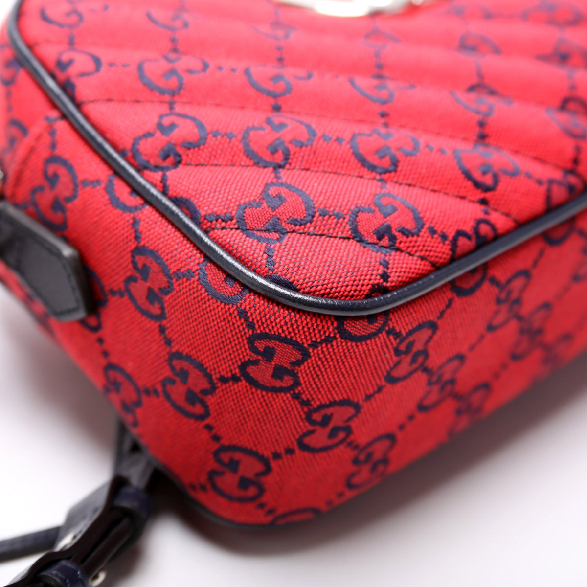 Marmont Small Multicolor Canvas Camera Bag