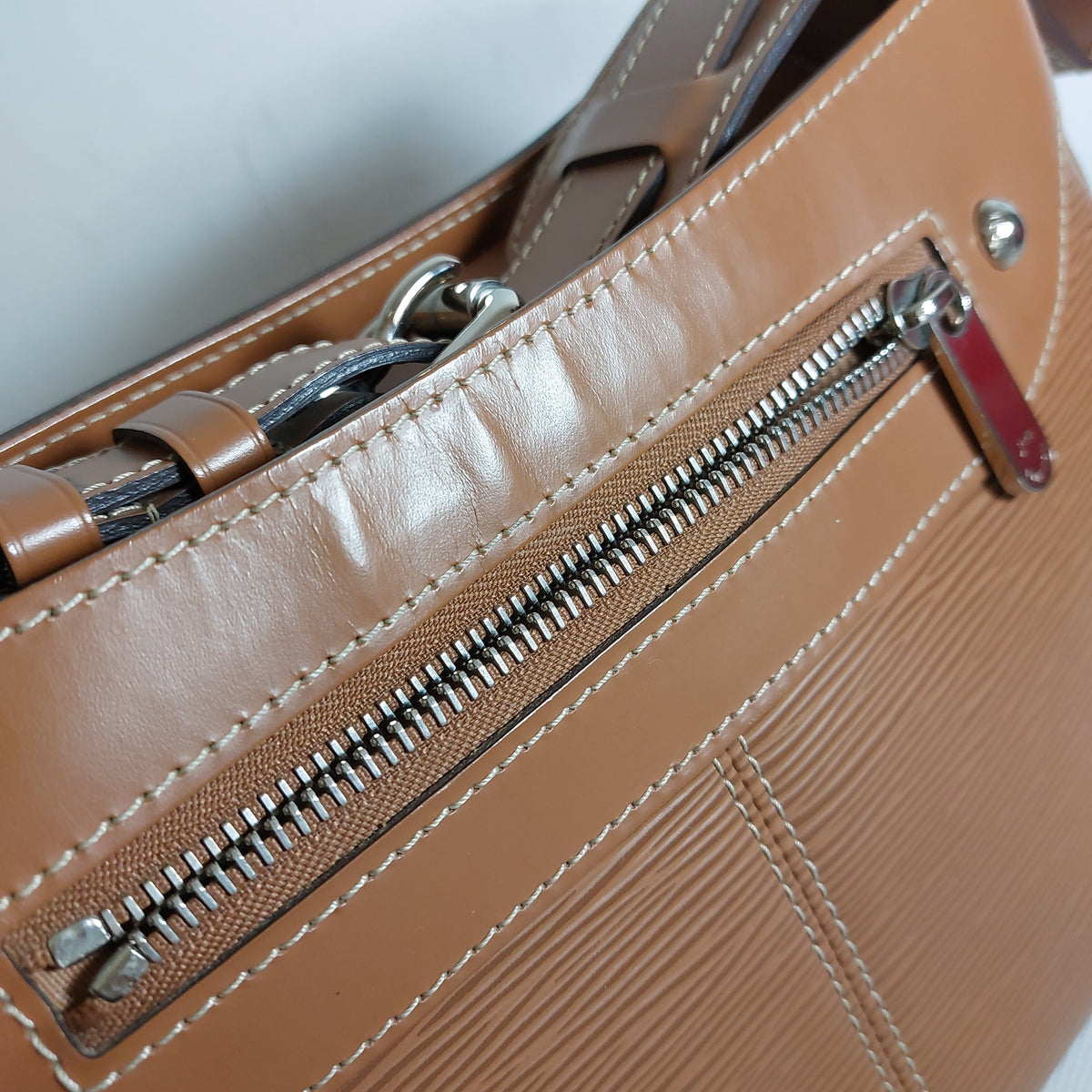 Louis Vuitton Tan Epi Leather Turenne Handbag | Gently Used |