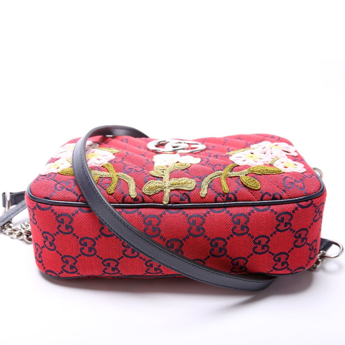 Marmont Small Camera Multicolor Embroidered Canvas