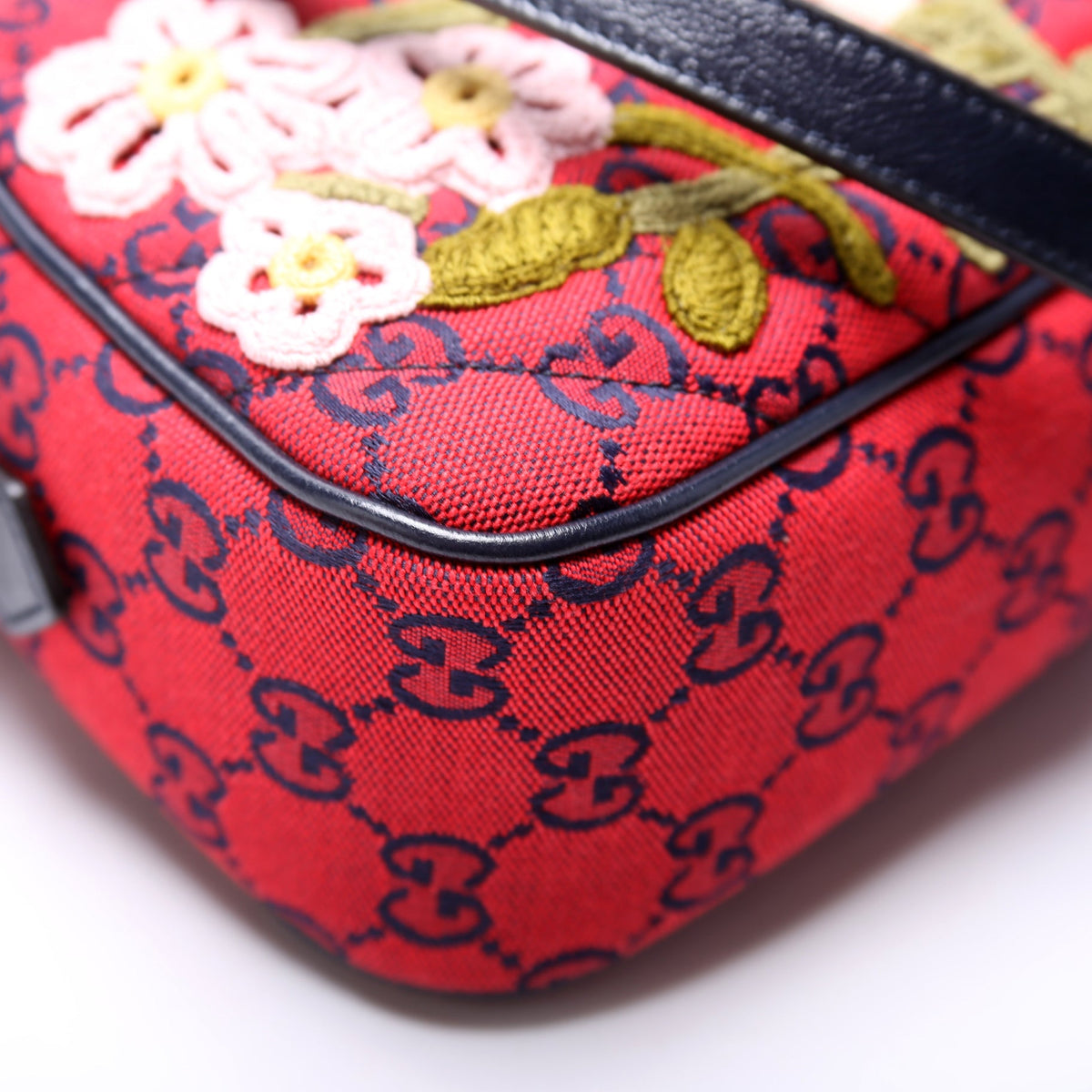 Marmont Small Camera Multicolor Embroidered Canvas