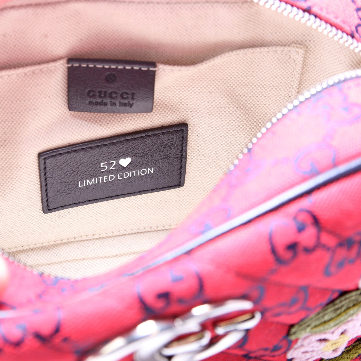 Marmont Small Camera Multicolor Embroidered Canvas
