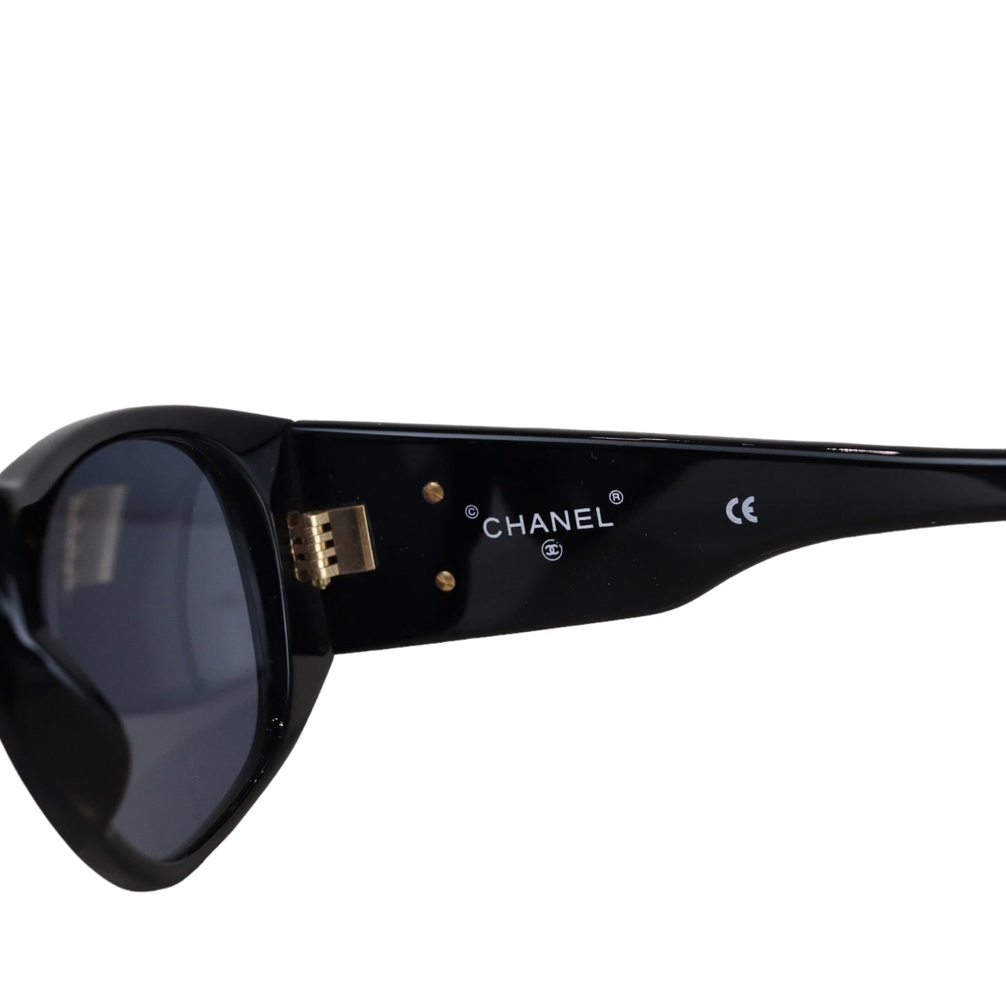 Quilted Sunglasses Black GHW