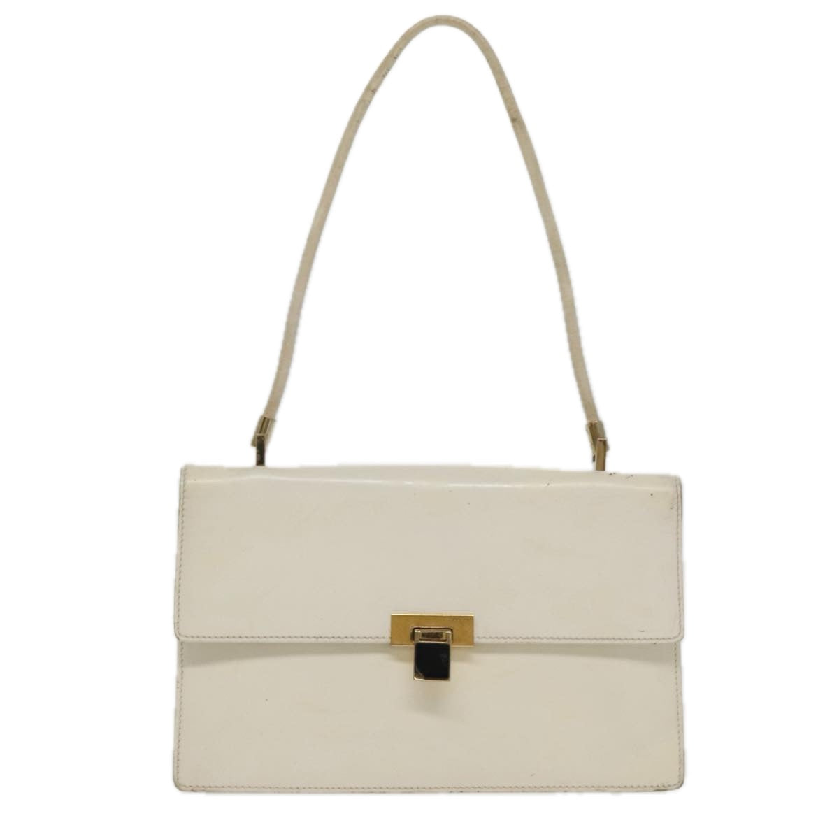 Gucci White Leather Shoulder Bag