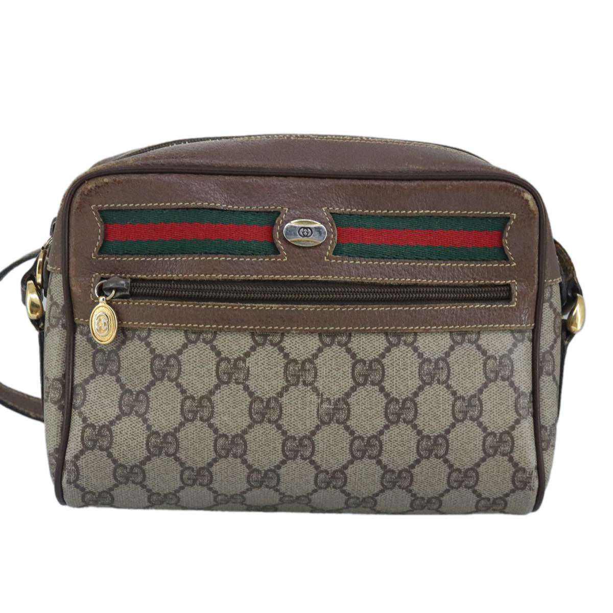 Gucci Beige Canvas Shoulder Bag