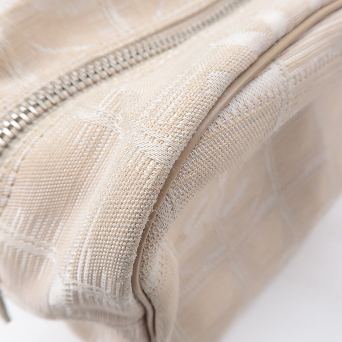 Chanel New Travel Line Nylon Jacquard Leather Mini Bag A