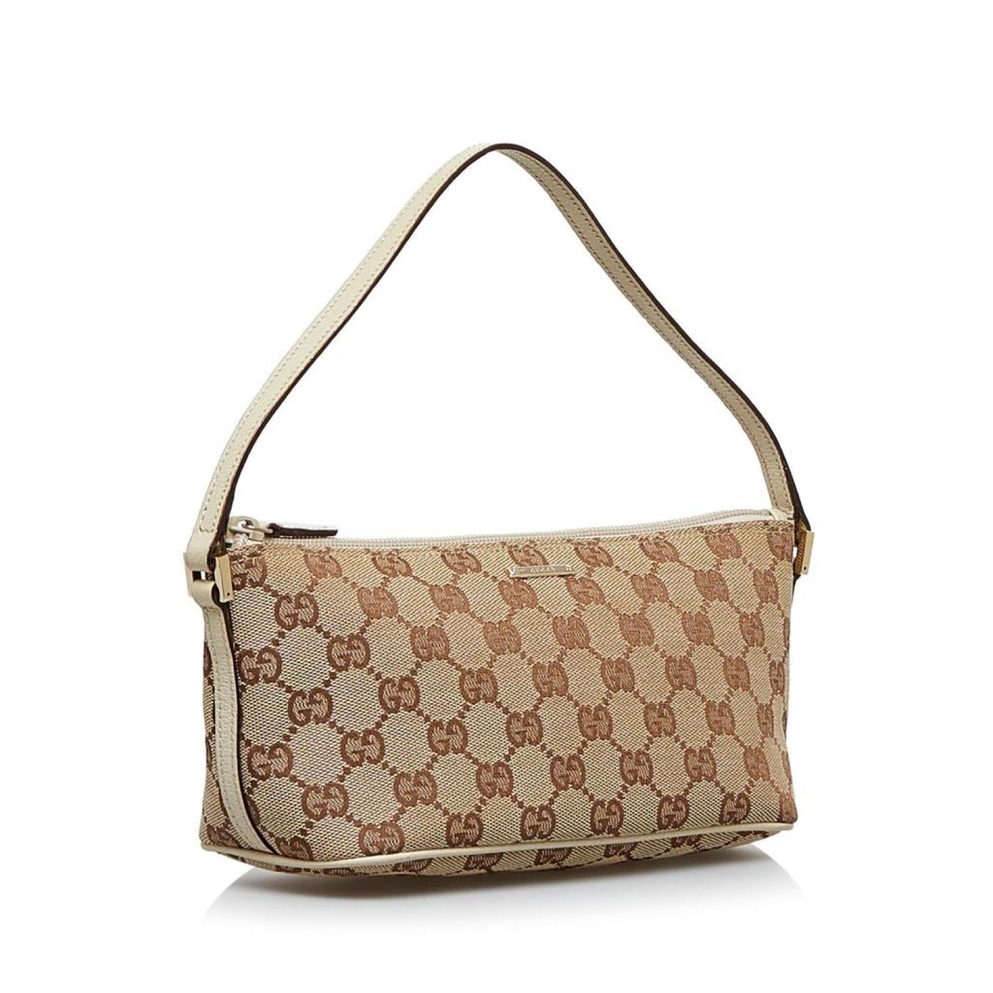 Gucci GG Canvas Boat Canvas Baguette Bag