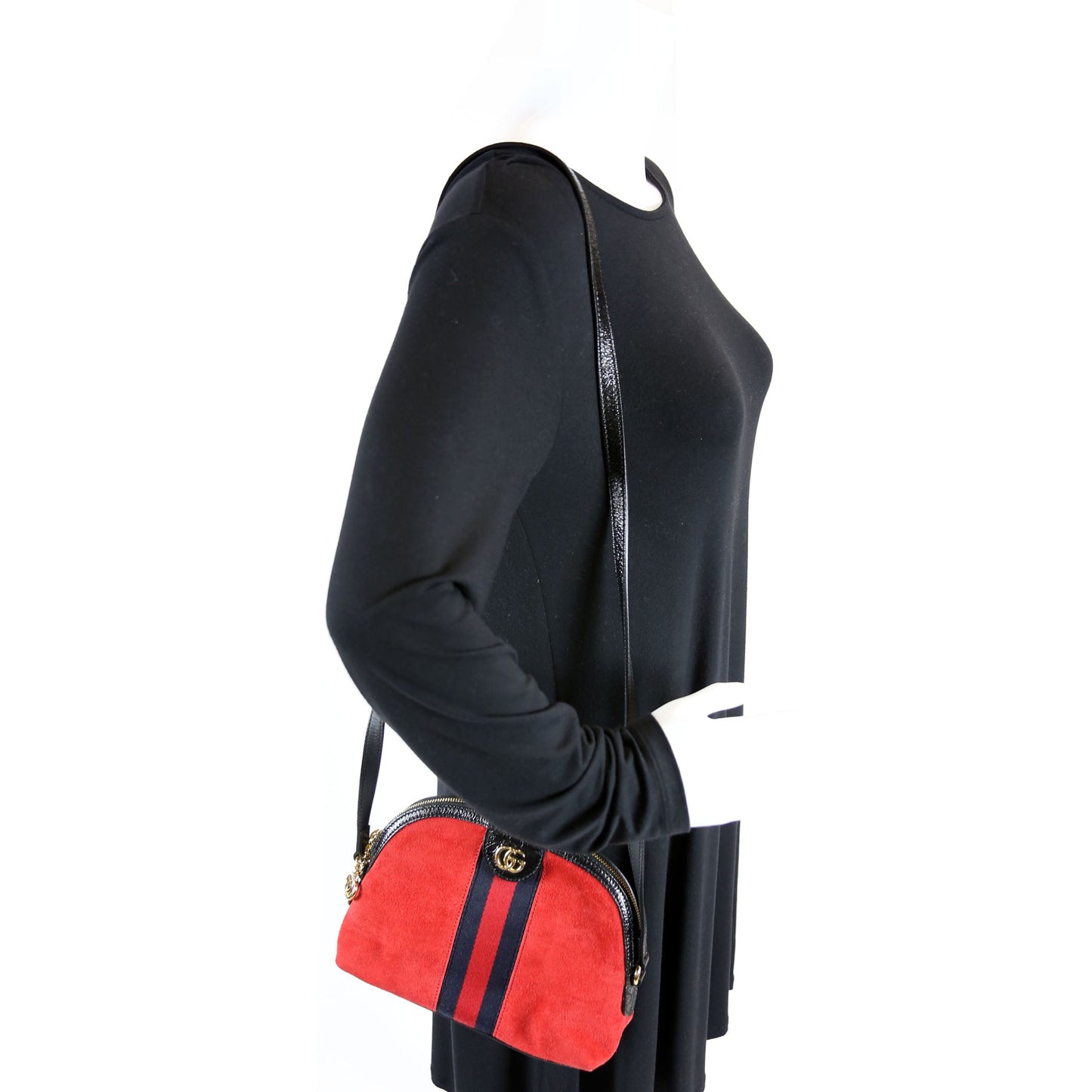 Ophidia GG Suede Small Crossbody