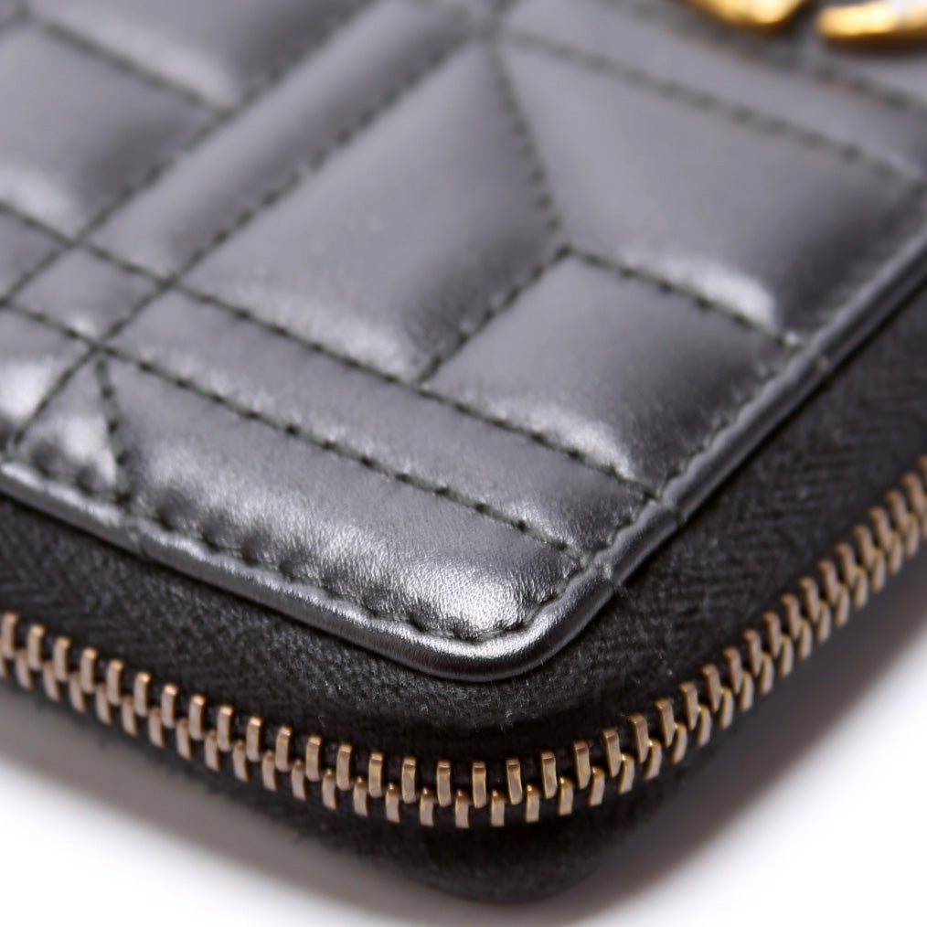 GG Marmont Pearly Zip Around Wallet