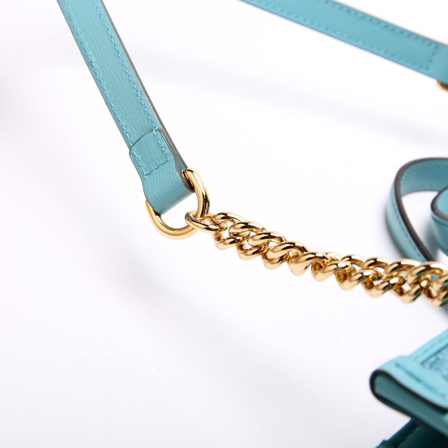 Horsebit Raffia Chain Tote